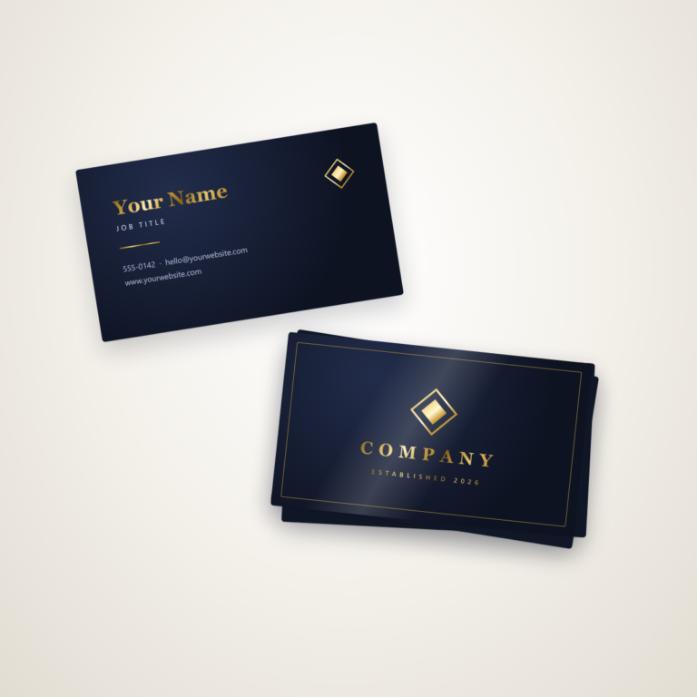 Foil business cards